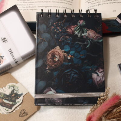 Carnet de Notes à spirales - Éclat Noir - 11x15