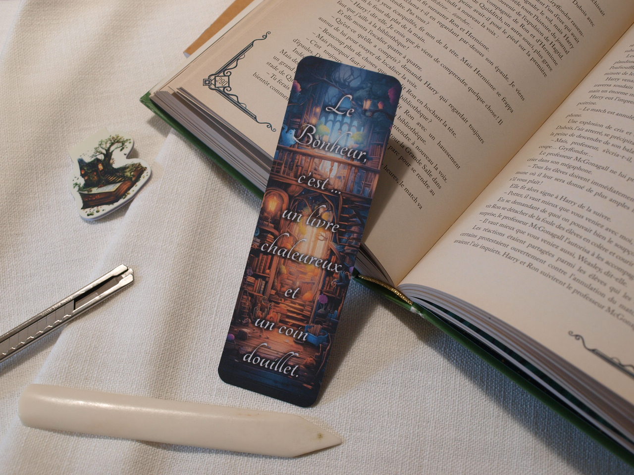 Marque-pages 5x16 - Bibliothèque fantaisie – Image 10