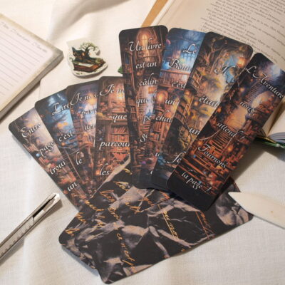 Marque-pages 5x16 - Bibliothèque fantaisie