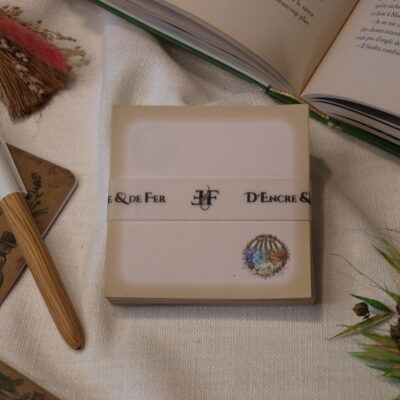 Bloc-Notes libre 9x9 - Feuilles d'herboriste