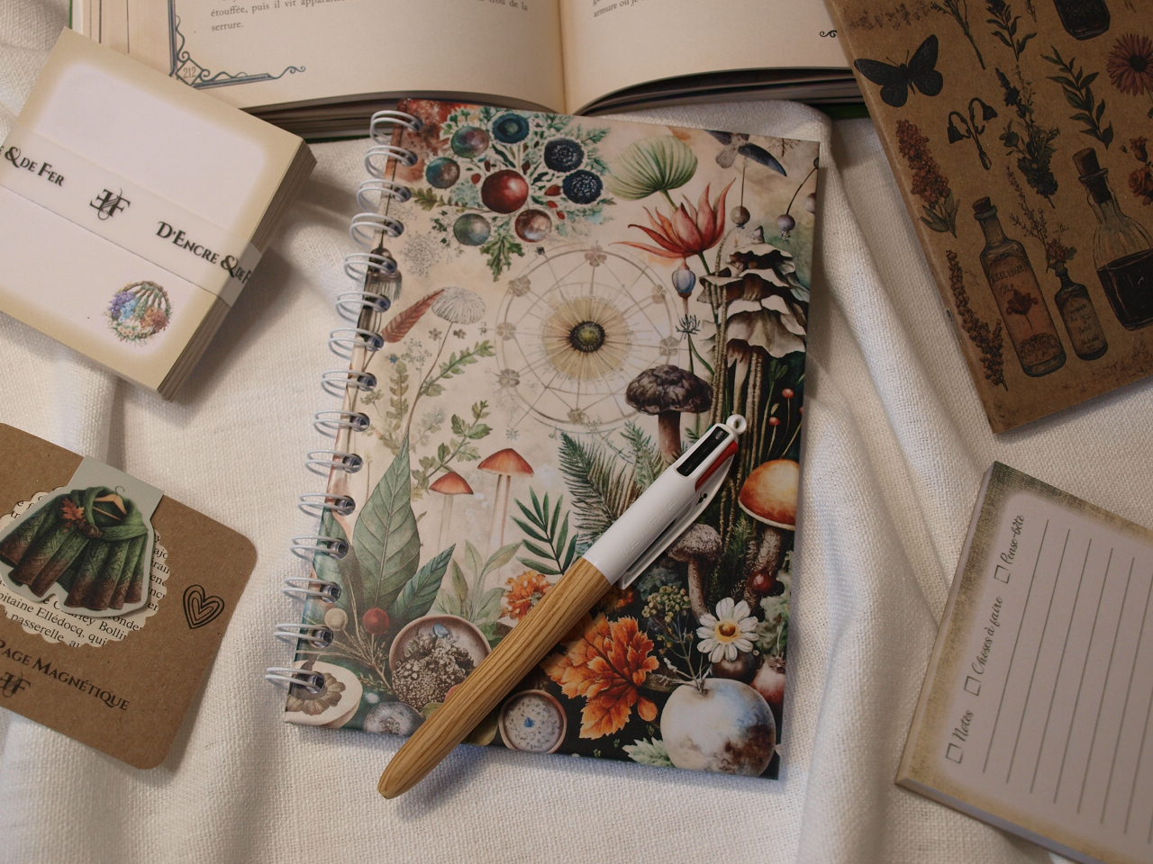 Carnet de Notes à spirales - Herbologie - 20x14